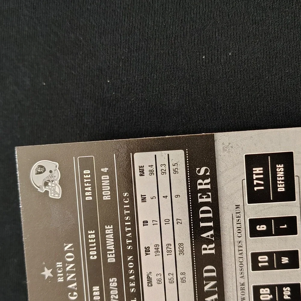 2002 Playoff‎ Contenders Season Ticket  Rich Gannon #46  Oakland Raiders NFL Car